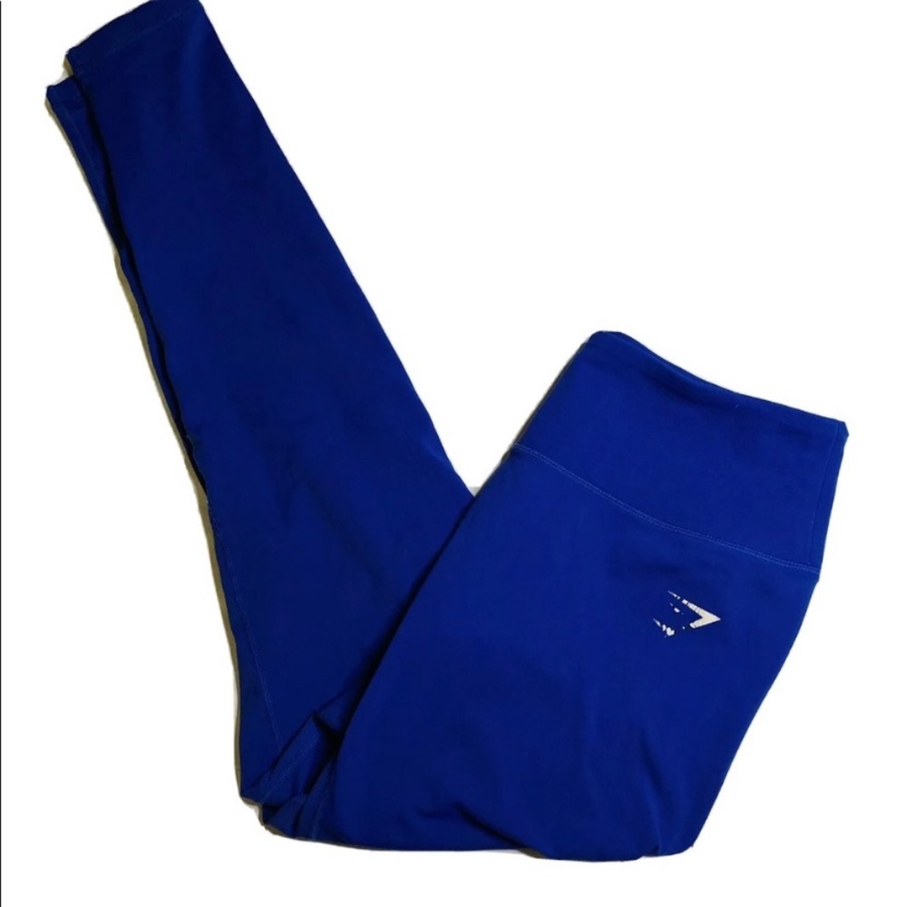 Blueish purple gymshark leggings. Has signs of wear